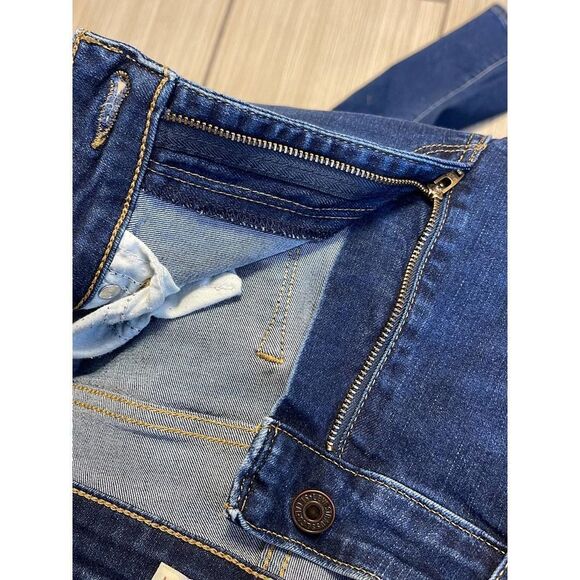 Levis 721 High Rise Skinny Big E jeans womens sz 31 distress medium wash stretch - Picture 9 of 11